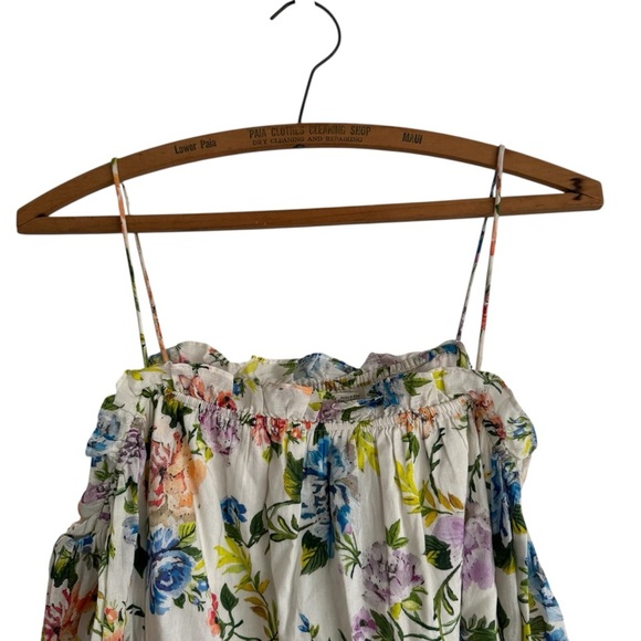 Alice + Olivia Tereza Floral Romantic Cottagecore Feminine Top Medium - Picture 4 of 11